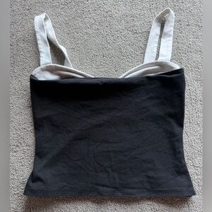 Reformation Black and White Camisole